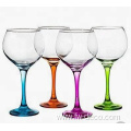 380ml wine glass balloon colored stem gin glasses